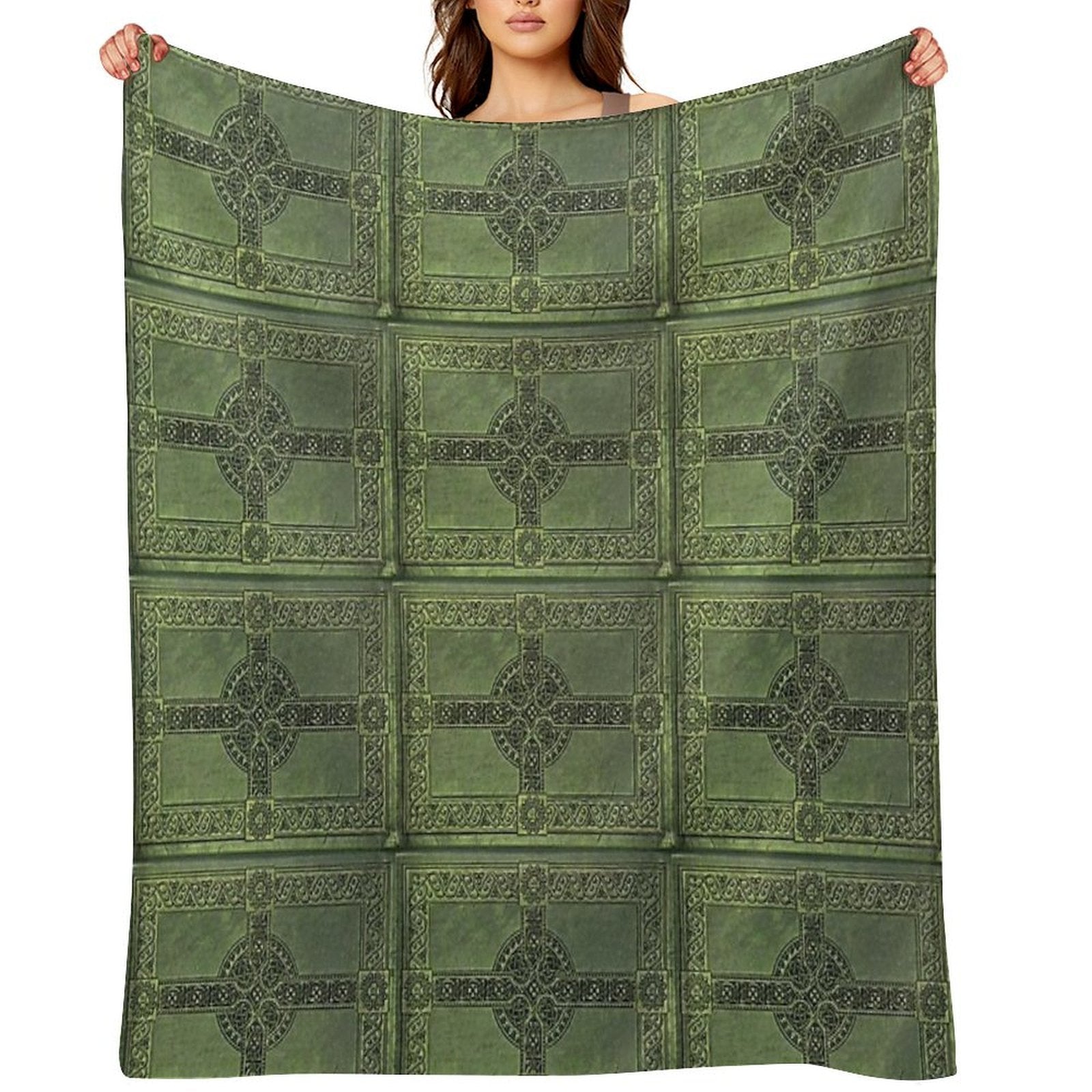 Celtic Knotwork Compact Throw Blanket