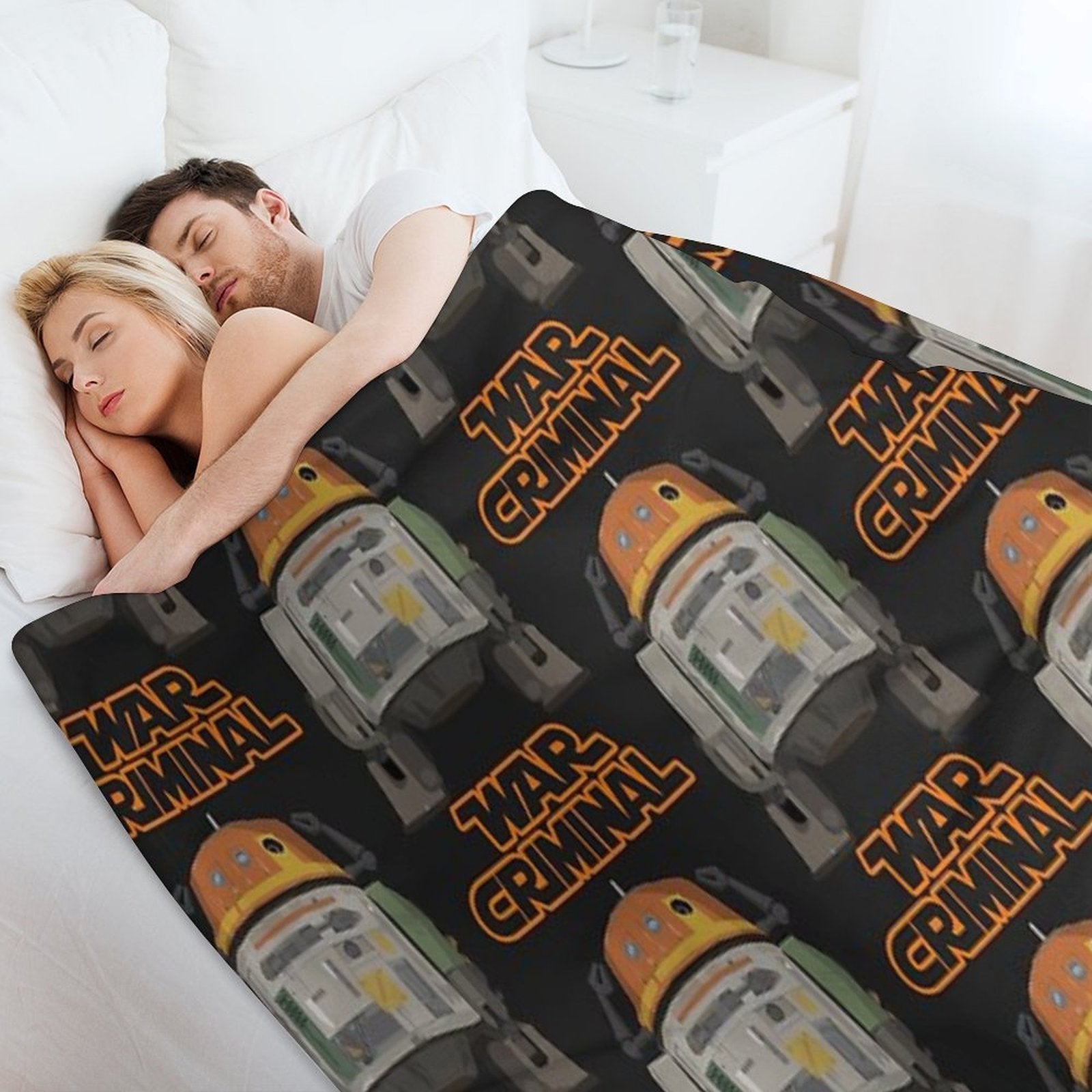 Chopper War Criminal Sustainable Throw Blanket