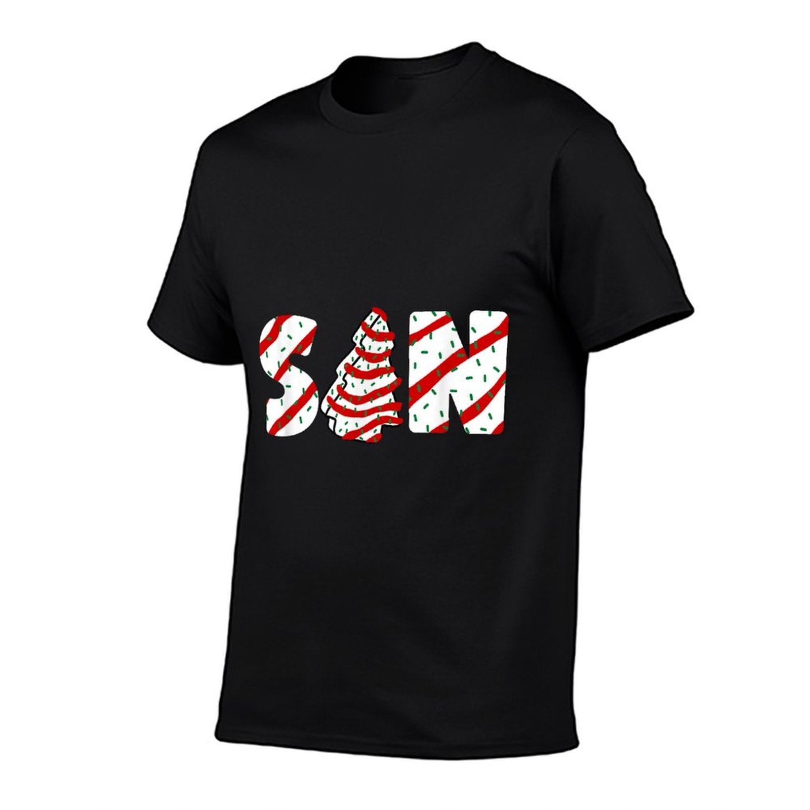 Christmas Tree Cake Matching Family Party Pajama Son  Polyester Blend T-Shirt