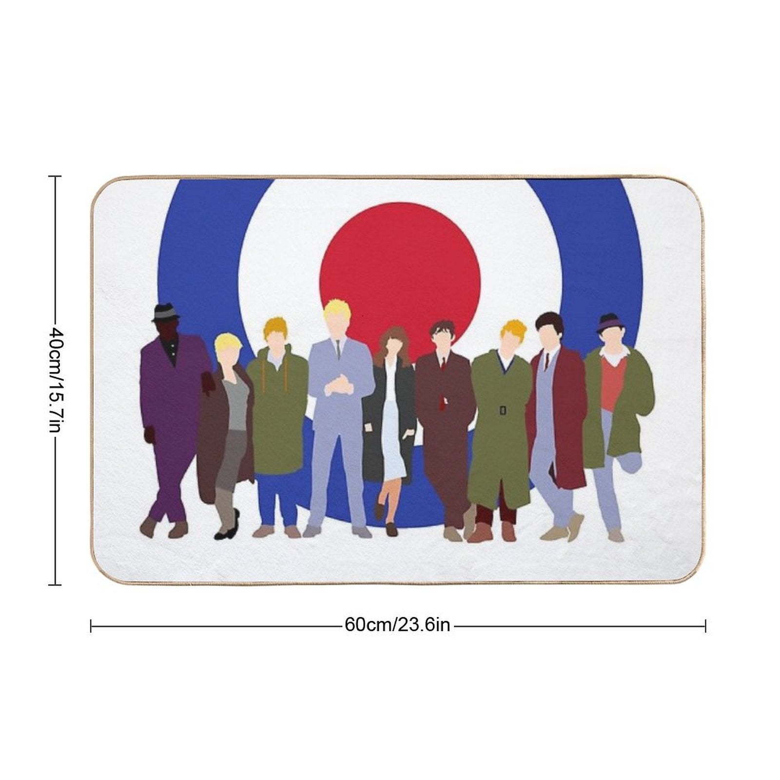 Quadrophenia Mod Target  Toxin-Free Bath Mat