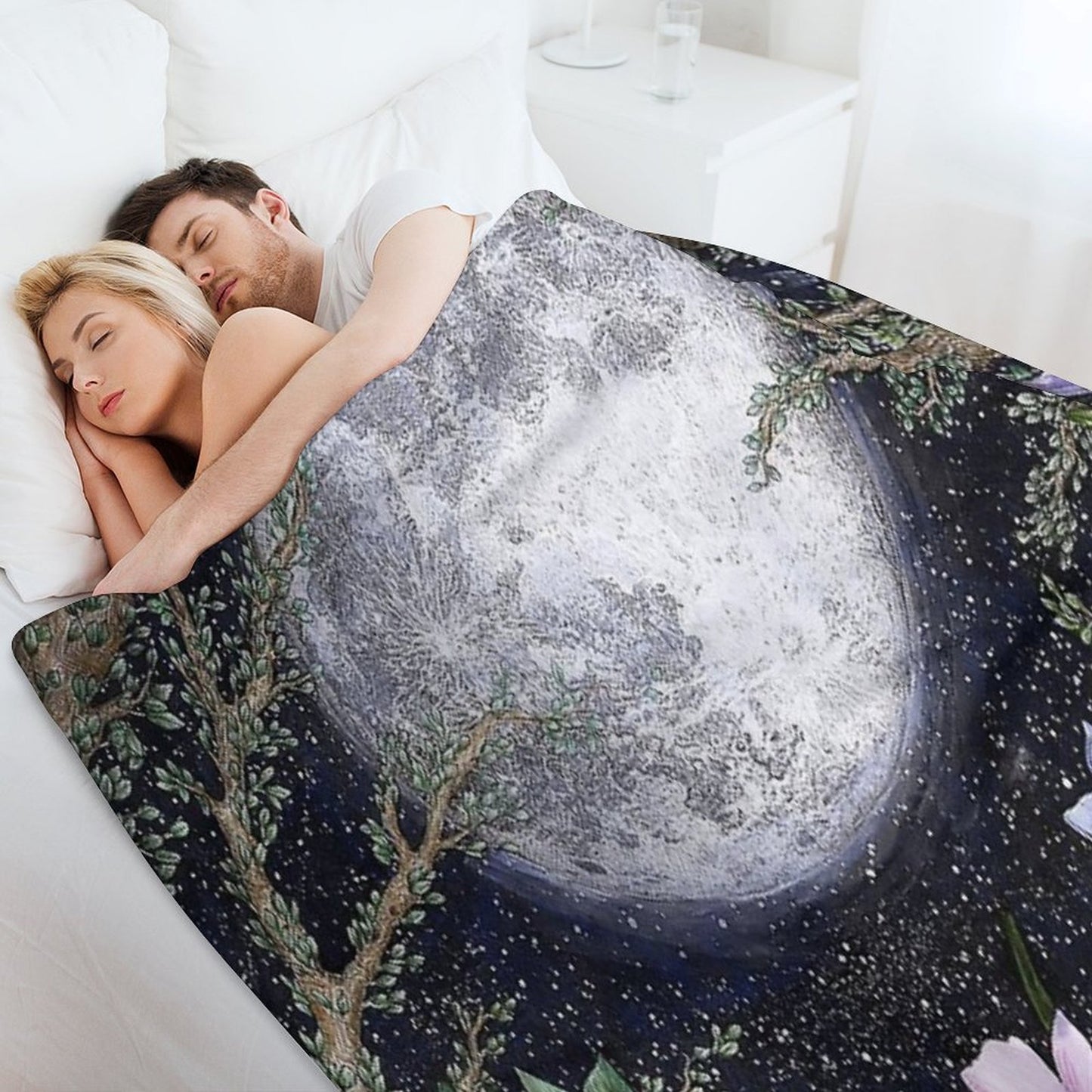 Midnight in The Garden II Shrink-resistant Throw Blanket