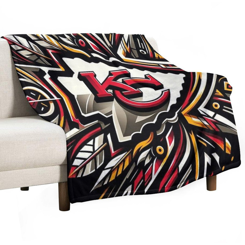 Chiefs Football Shrink-resistant Throw Blanket