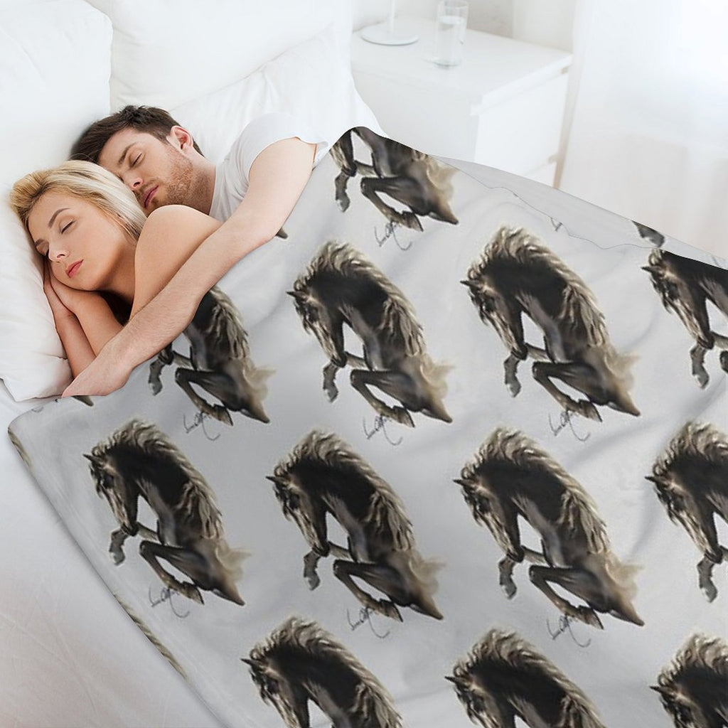 Black Fury (Cut-Out) Multi-functional Throw Blanket
