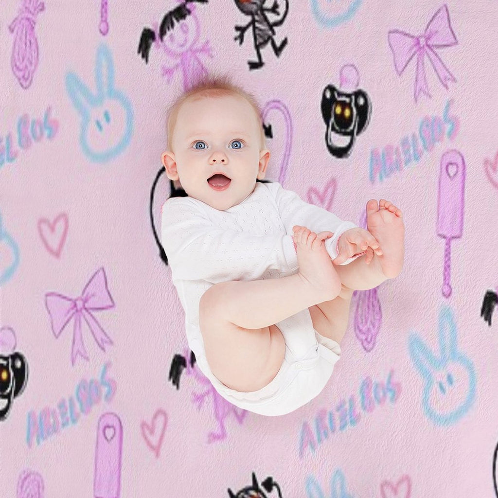 DD & LG Pink Travel-friendly Throw Blanket