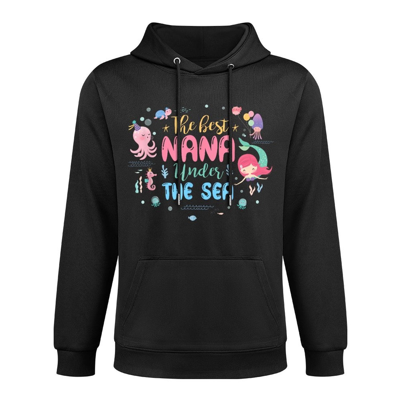 Birthday Girl The Best Nana Under The Sea Kangaroo Pocket Hoodie