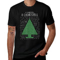 O Chemistree Funny Periodic Table Chemistry Christmas Tree  Heathered Texture T-Shirt