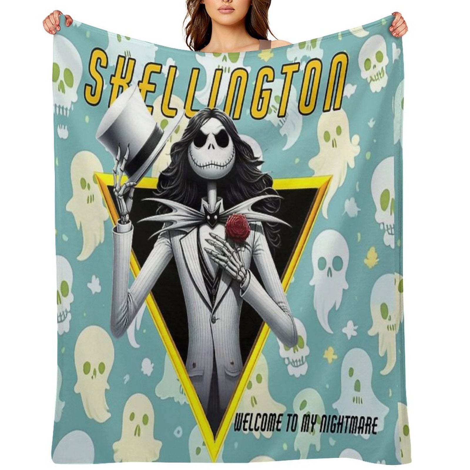 Welcome to My Christmas Nightmare Sustainable Throw Blanket