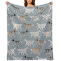 All The English Setters! Velvety-soft Throw Blanket