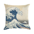 The Great Wave Off Kanagawa Soft Warmth Comfort Throw Pillow