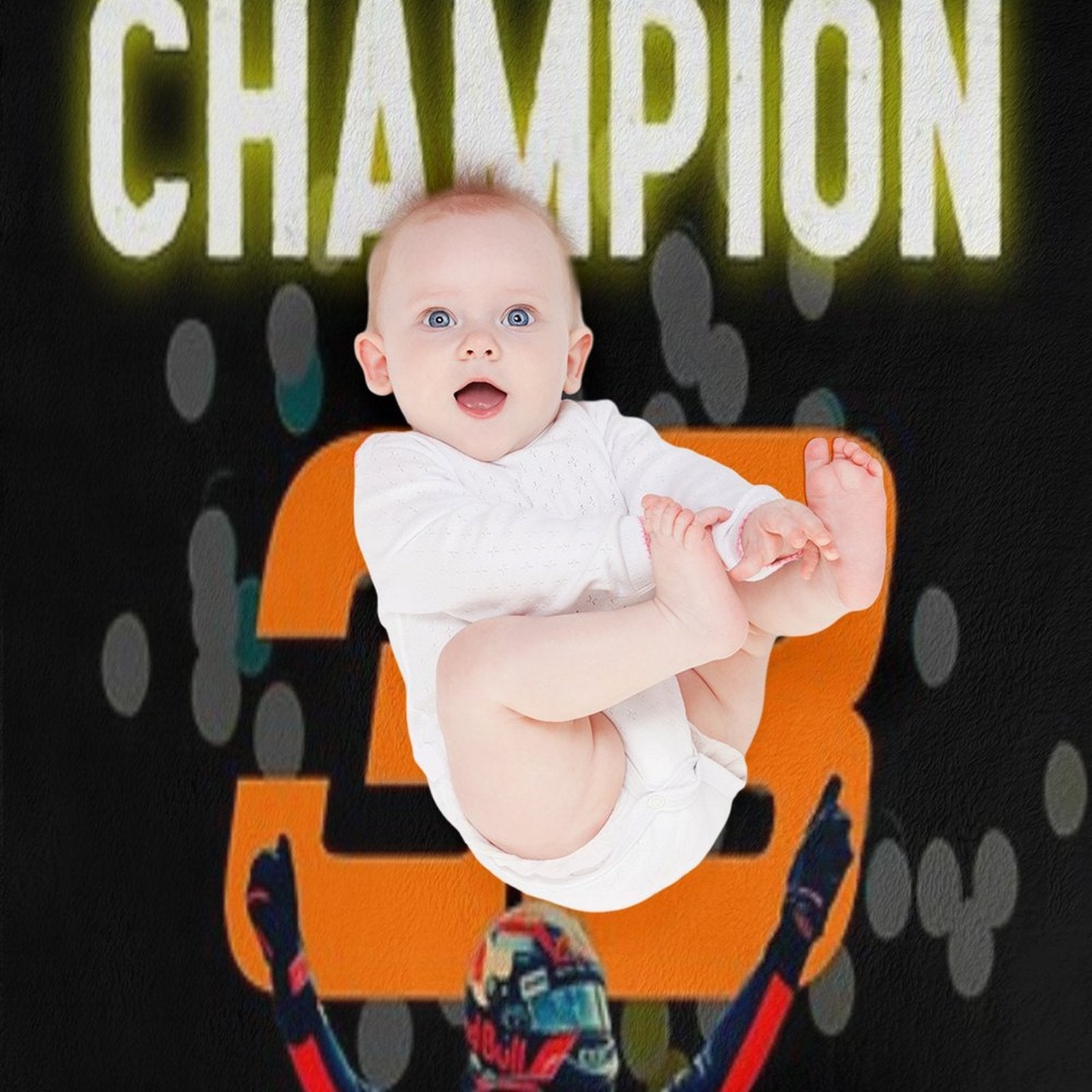 Verstappen Champion Eco-conscious Throw Blanket