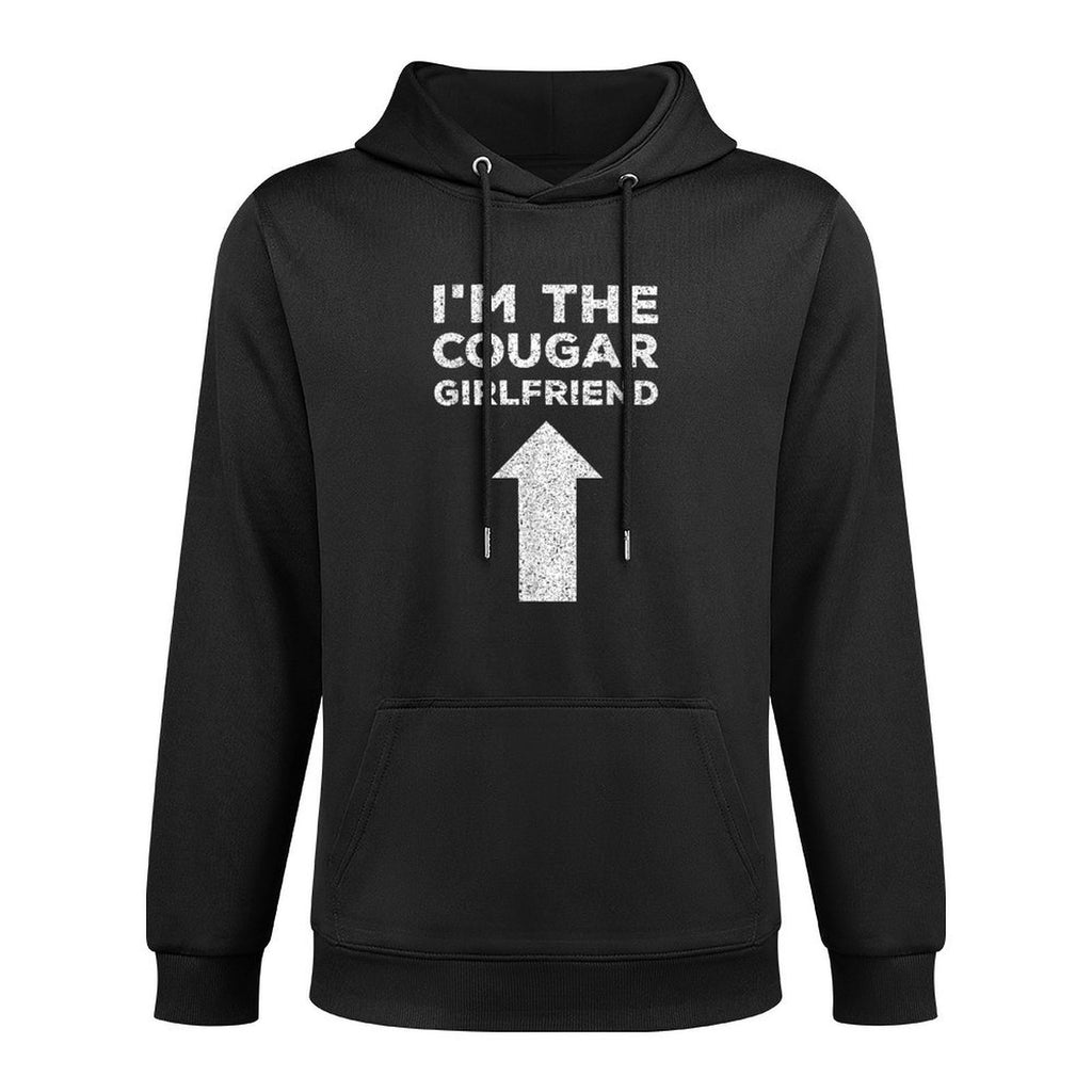 Cougar Funny Saying Meme Im The Cougar Girlfriend Medium-Weight Fabric Hoodie