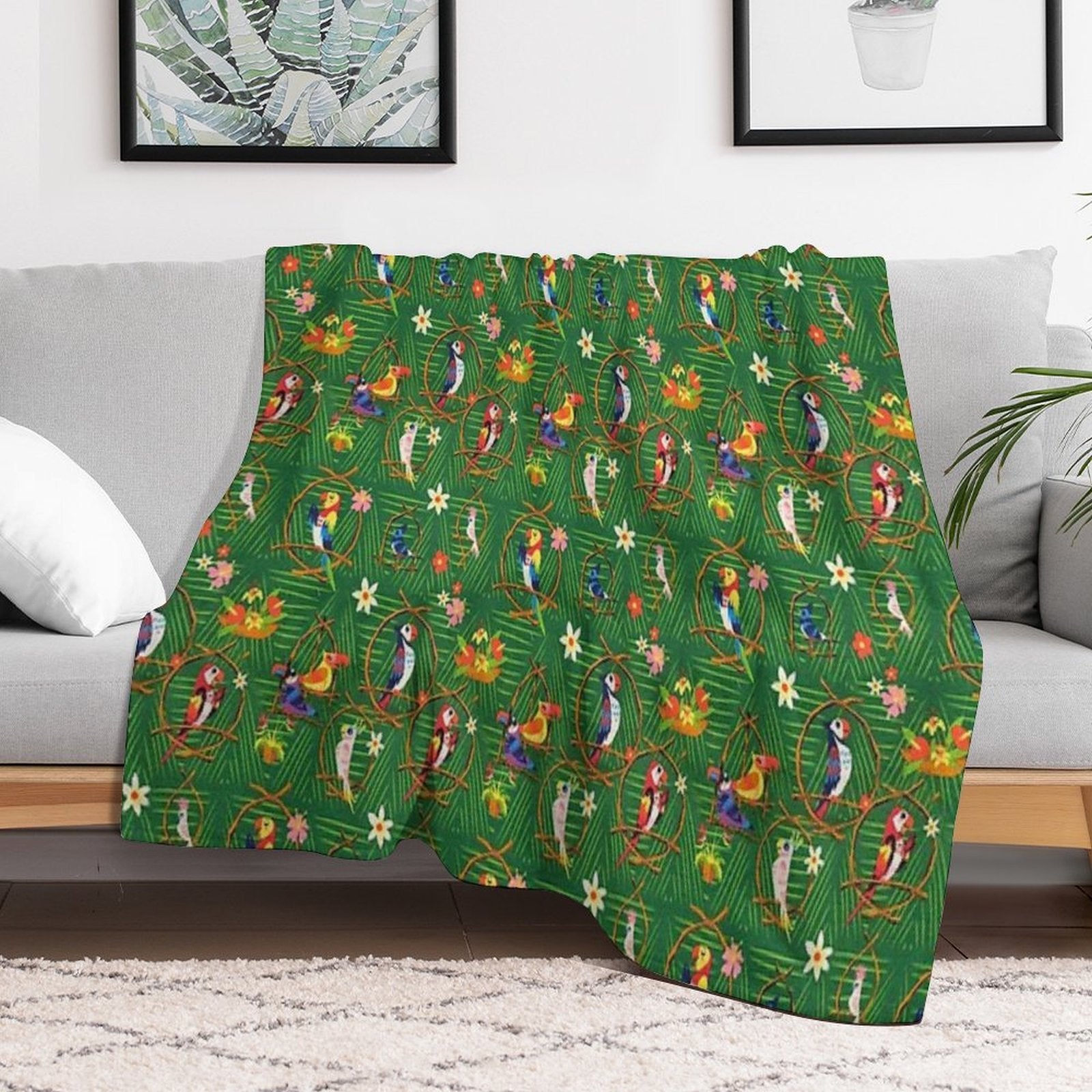 Enchanted Tiki Room Quick-dry Throw Blanket