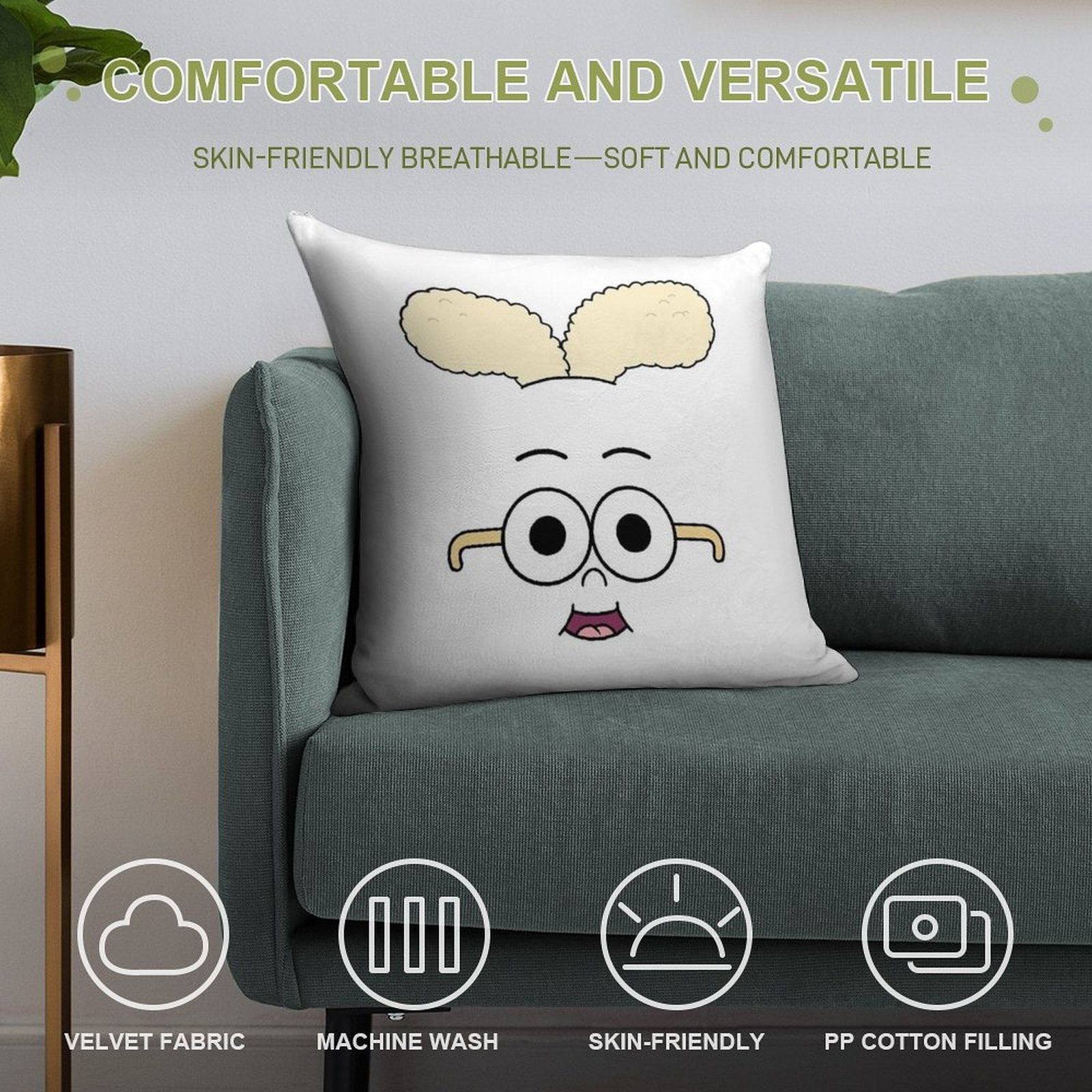 APPLE AND ONION - ONION Soft Multiple Sizes Throw Pillow