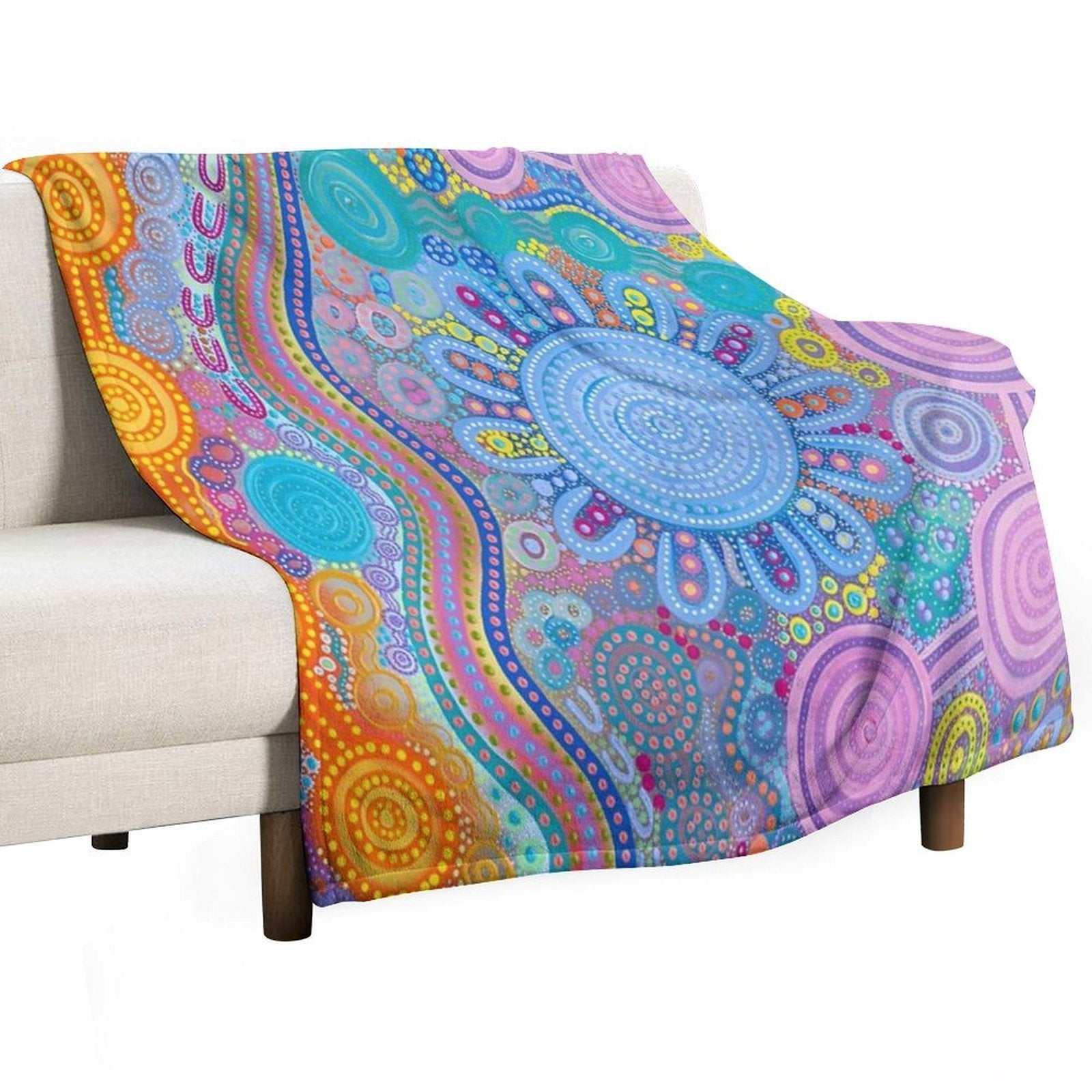 Family Gathering Compact Throw Blanket