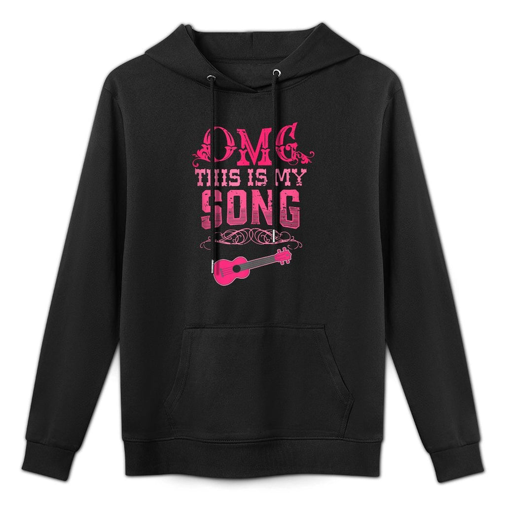 OMG This Is My Song Guitar Cowboy Howdy Western Design Versatile Streetwear Hoodie