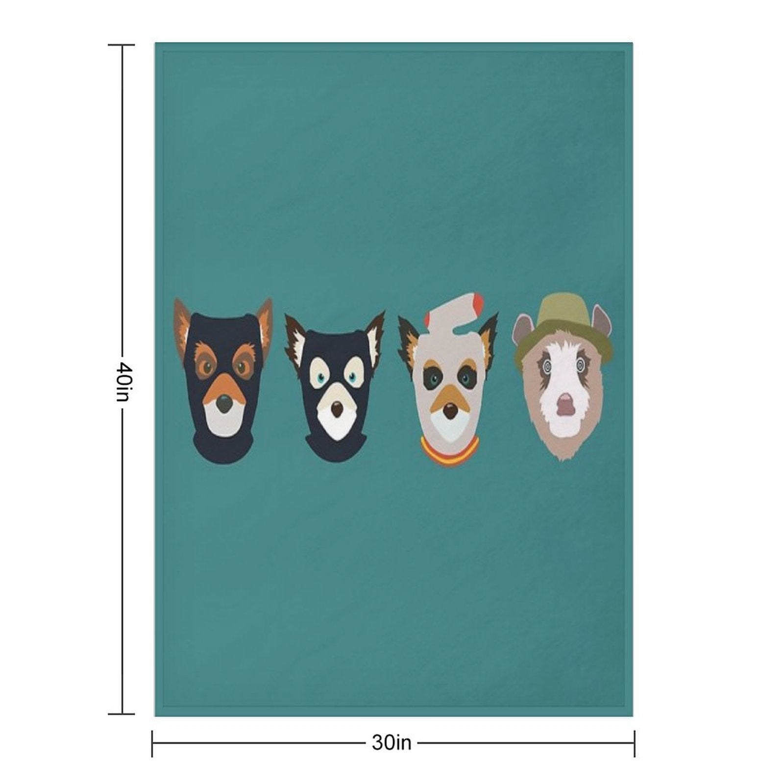 Fantastic Mr. Fox Wrinkle-free Throw Blanket