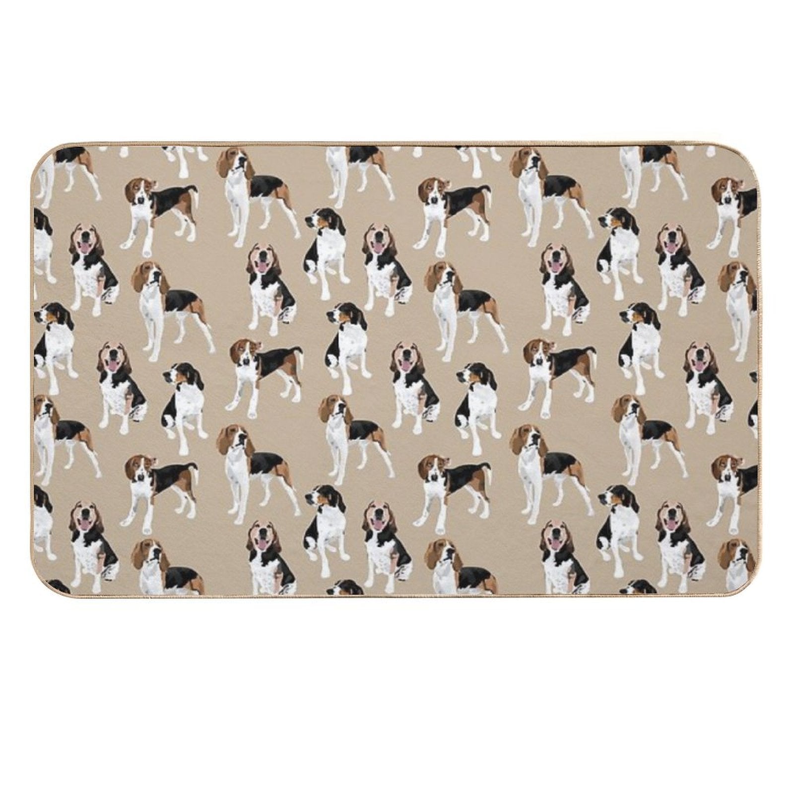 Treeing Walker Coonhound on Tan  Pet-Safe Bath Mat