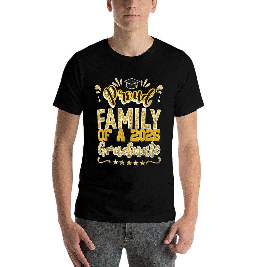 Proud Family of A 2025 Graduate Class Senior Graduation  Trendy Pattern T-Shirt
