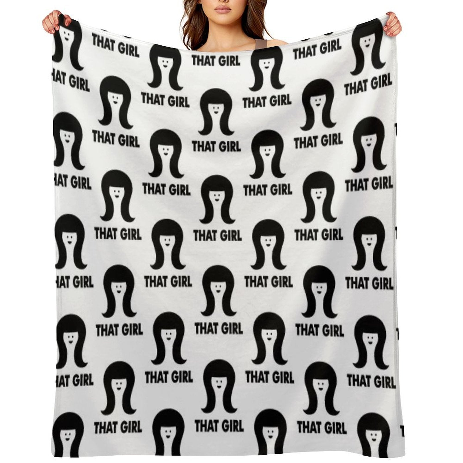 THAT GIRL Lightweight Throw Blanket