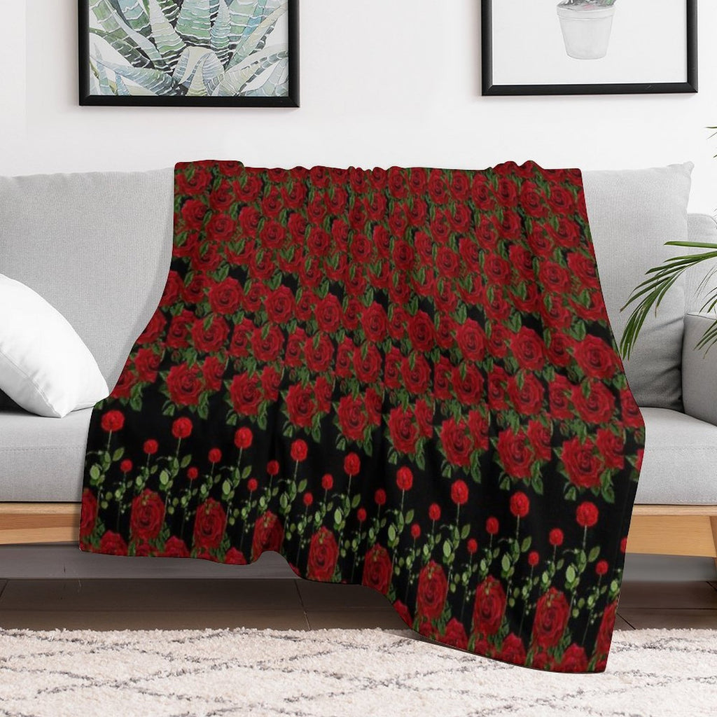 Rose Garden Lightweight Throw Blanket