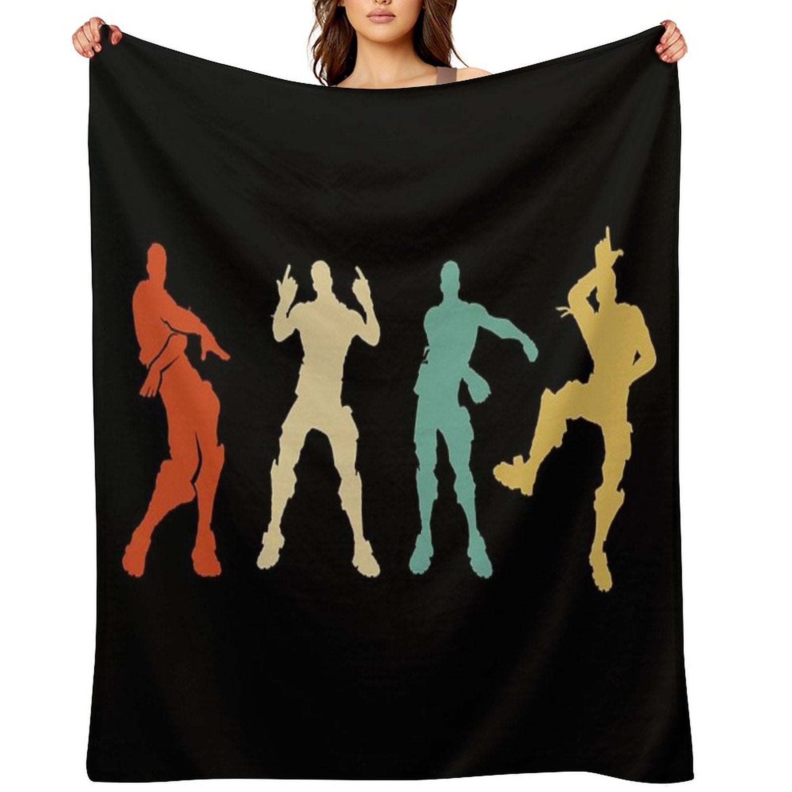Battle Royale Victory Dance Cool Justice Dance Compact Throw Blanket