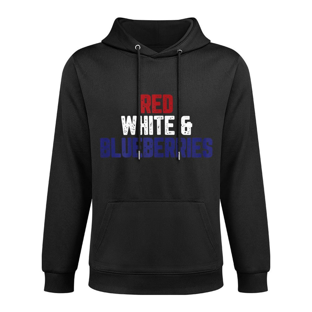 Red White And Blueberries Funny Pun Humor Classic Versatile Streetwear Hoodie