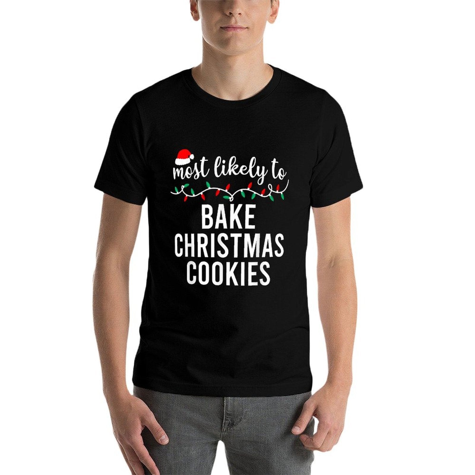 Most Likely To Christmas Matching Family Pajamas Funny  Tagless Design T-Shirt