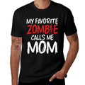My Favorite Zombie Call Me Mom of Zombie  Heathered Texture T-Shirt