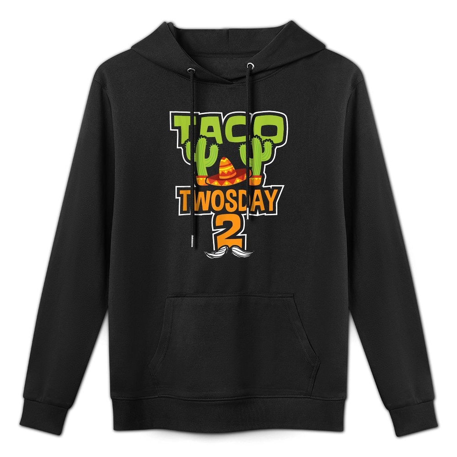 Taco Twosday 2 Two Year Old Boy Girl Birthday Gift Shape Retention Hoodie