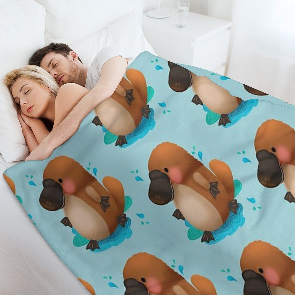 Platypus Puggle Versatility Throw Blanket