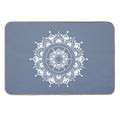 Classic Black And White Mandala Art  Absorbent Bath Mat