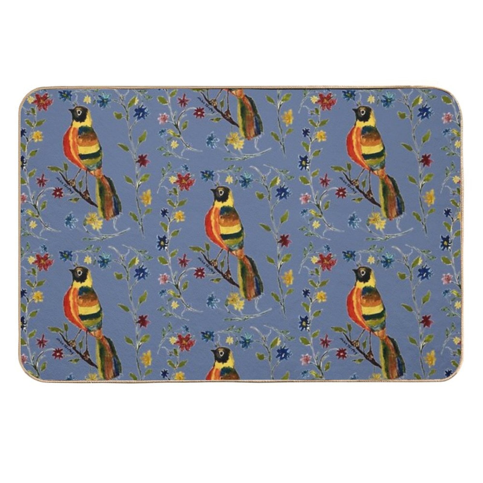 Tropical Bird  High-Traffic Bath Mat