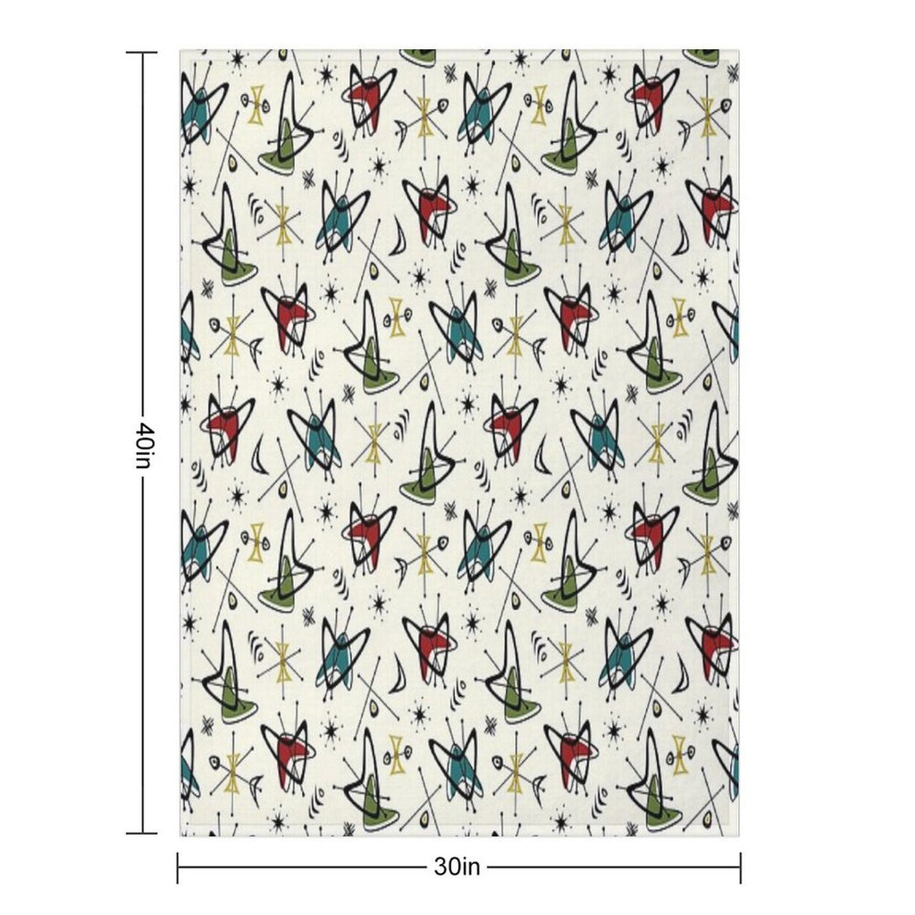 Atomic Boomerang Flashback All-season Throw Blanket
