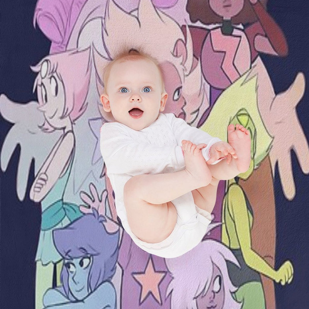 We Are The Crystal Gems Wrinkle-free Throw Blanket