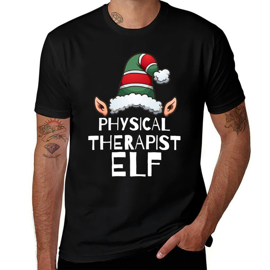 Physical Therapist Elf Funny Christmas Holidays Xmas  Affordable Price T-Shirt