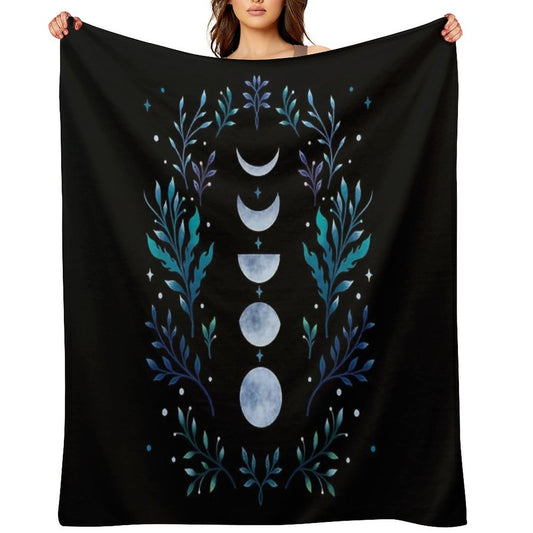 Moonlit Garden Compact Throw Blanket
