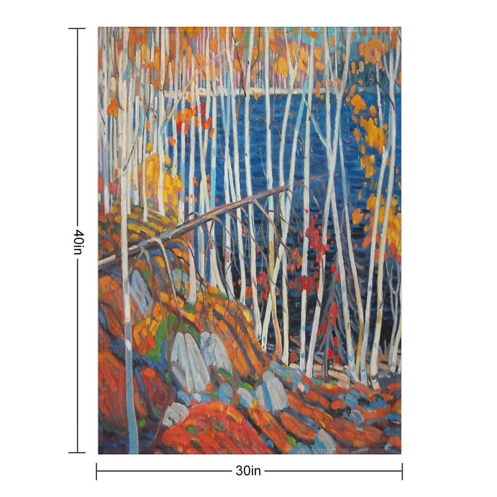 In The Northland (Group Of Seven) by Tom Thomson Canadian Landscape Versatility Throw Blanket