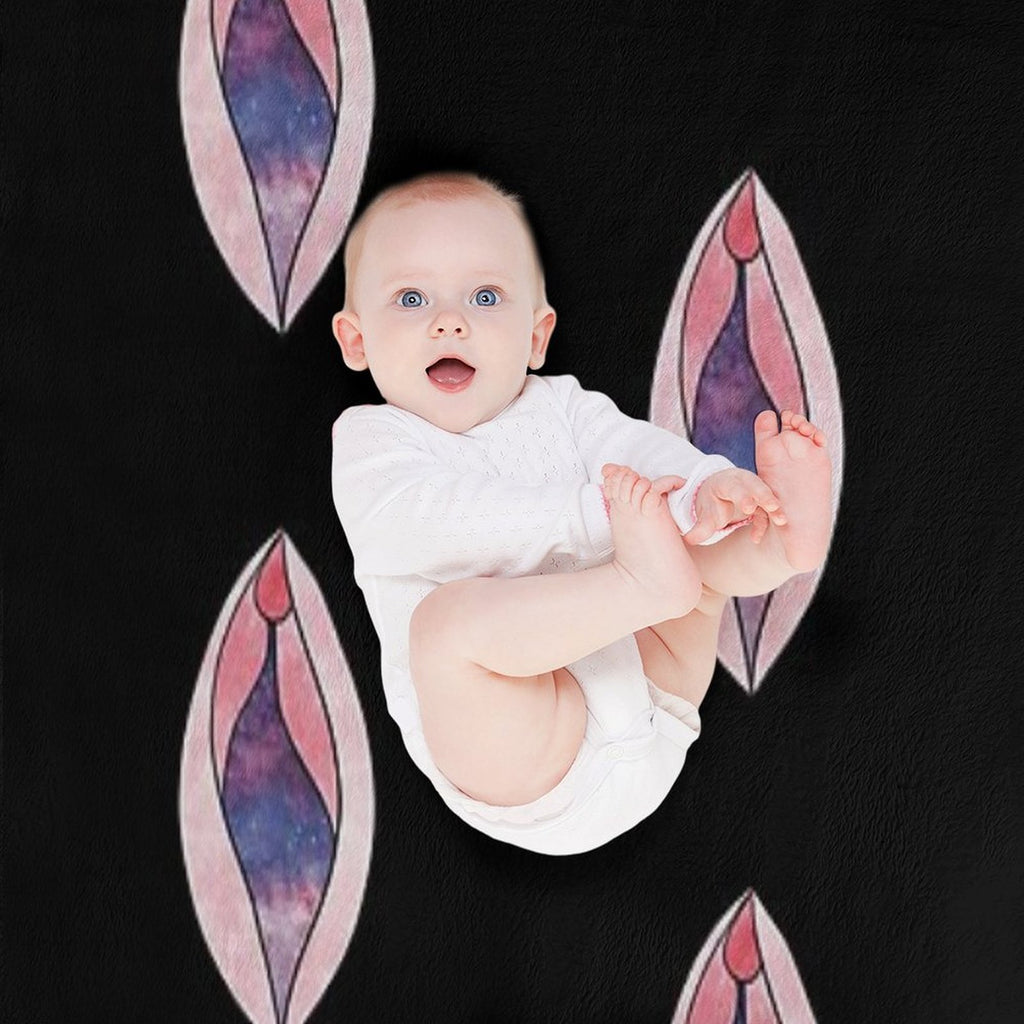 Galaxy Vulva Velvety-soft Throw Blanket