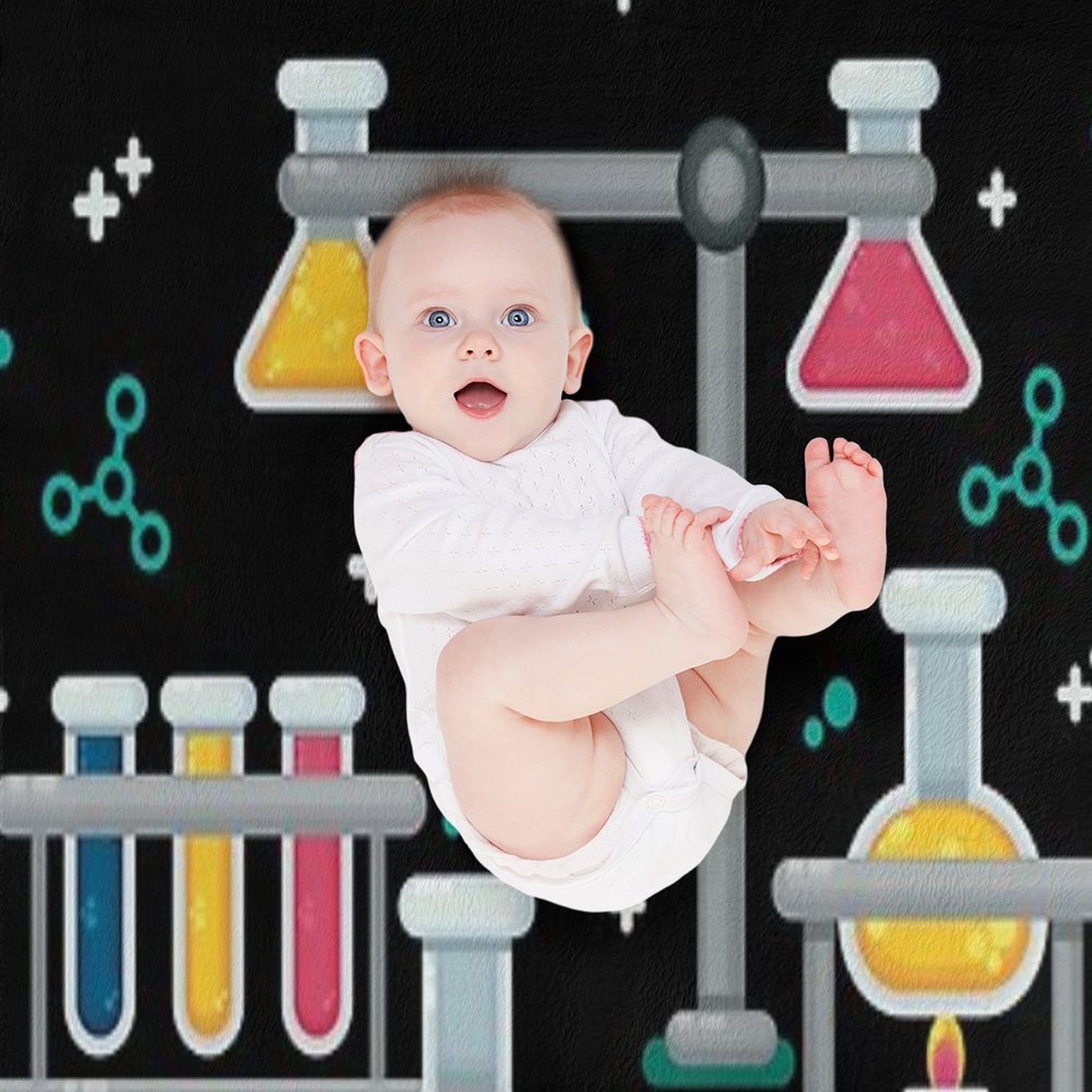 Amazing Chemistry Wrinkle-free Throw Blanket