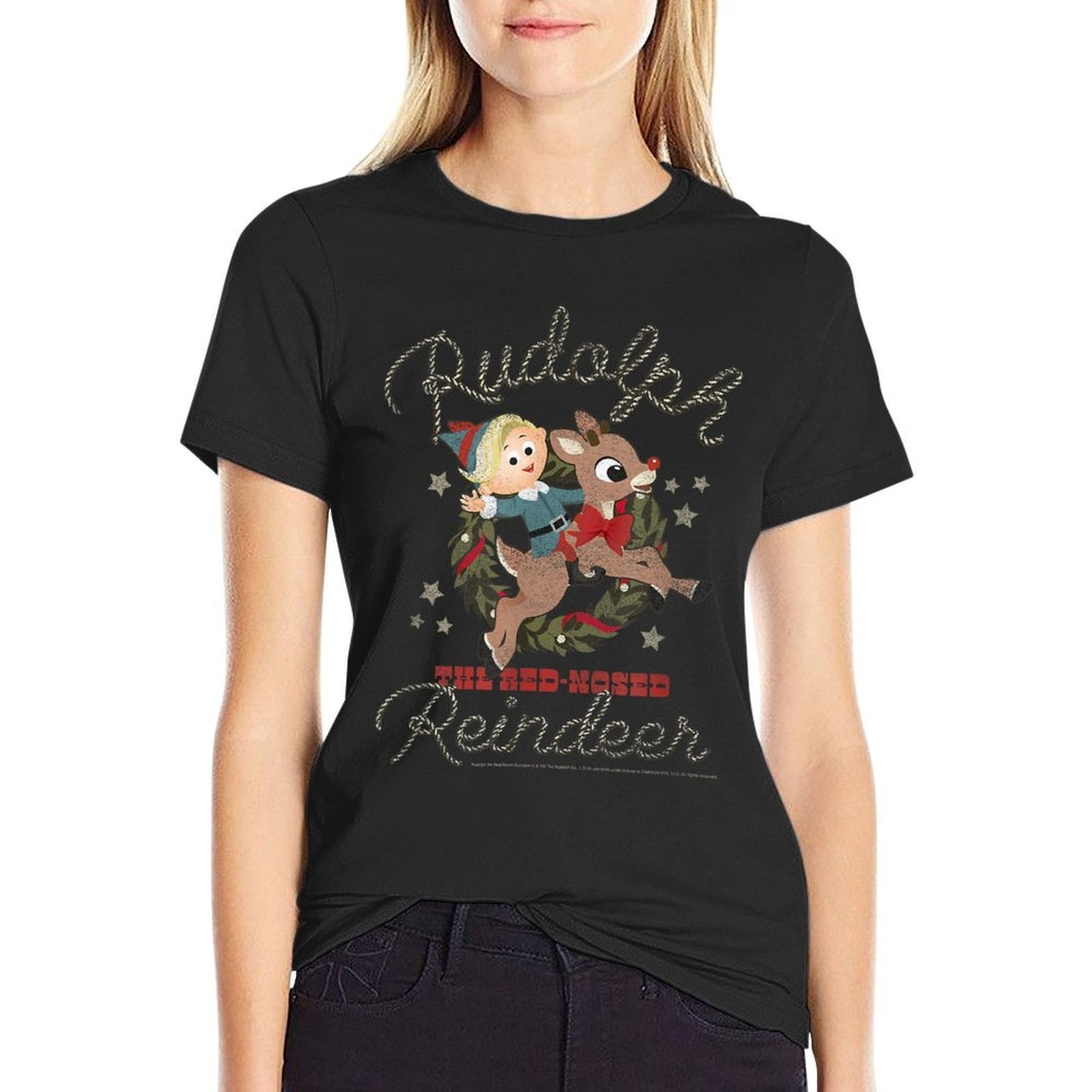 Rudolph And Hermey Country Western Rodeo Vintage Christmas  Odor-resistant T-Shirt