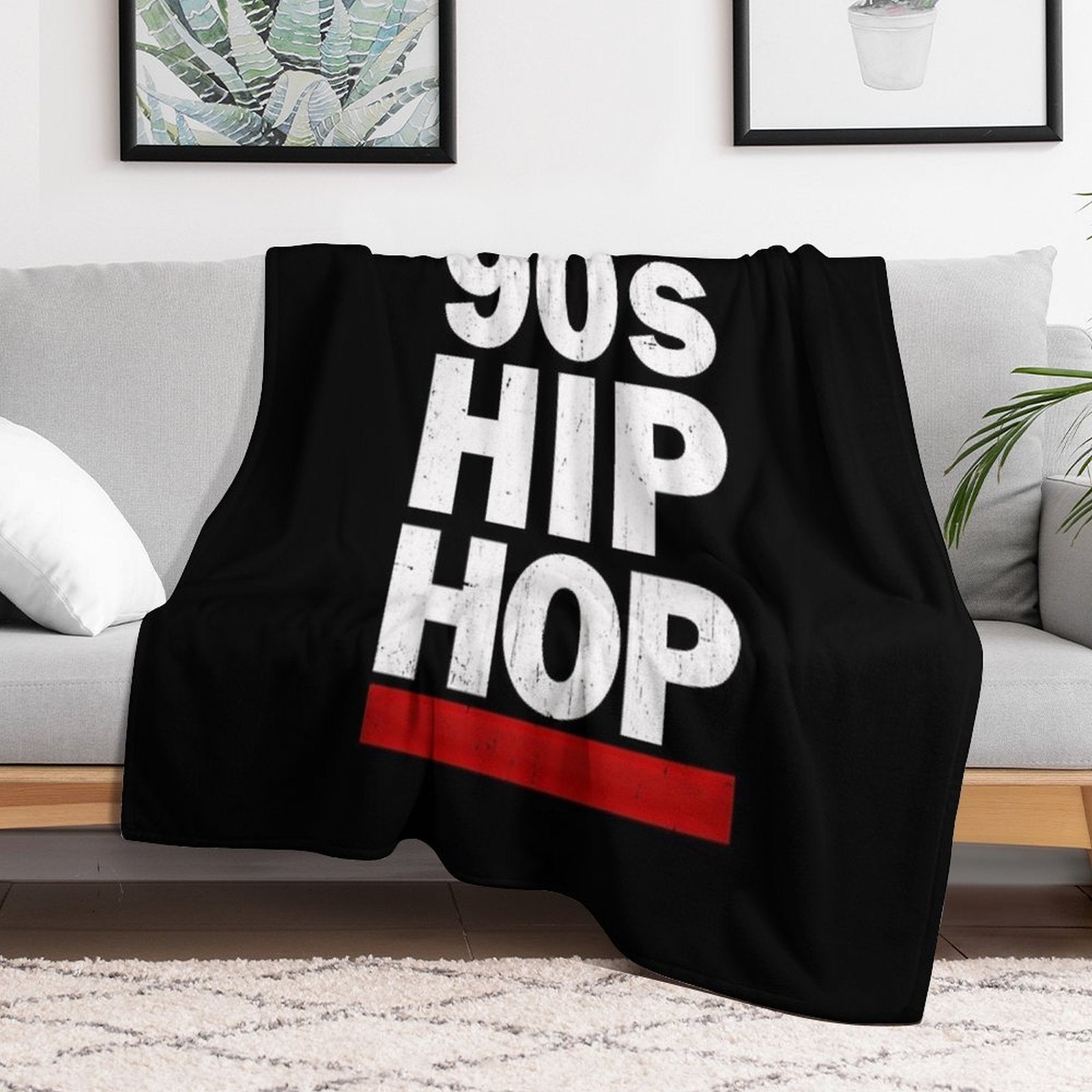 90's Hip Hop All-season Throw Blanket