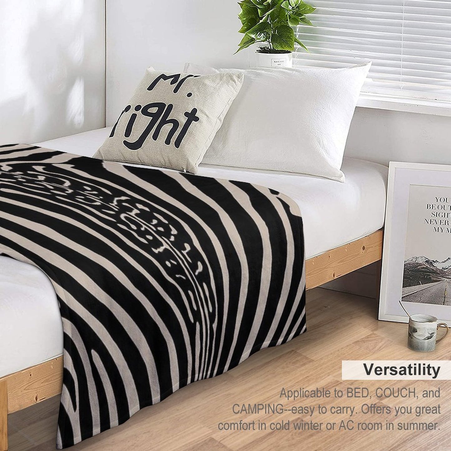 Zebra Stripes Zebra Print Gift-ready Throw Blanket