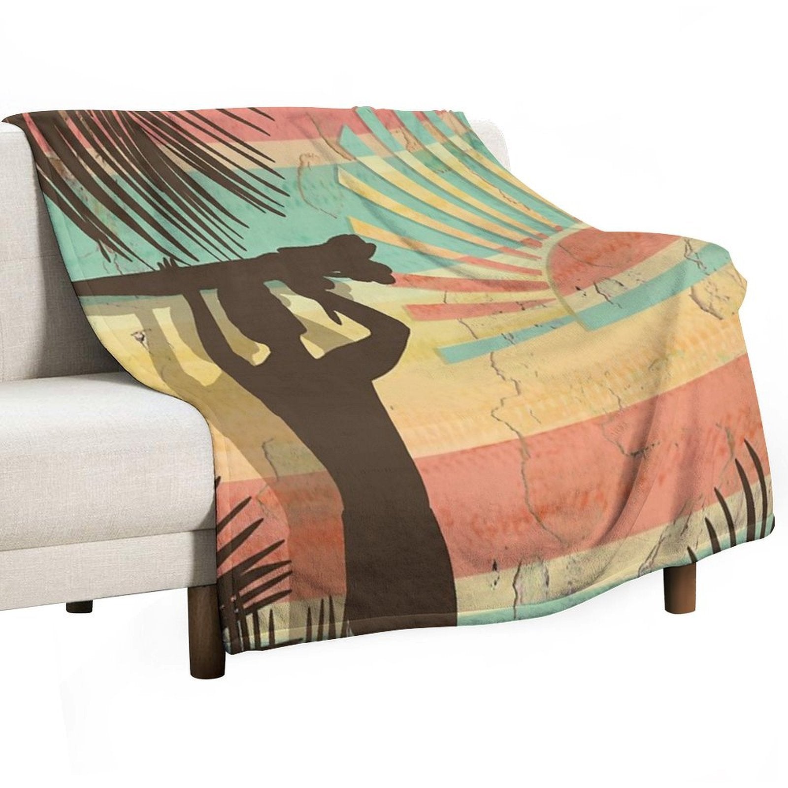 Dawn Surfer Easy Care Throw Blanket