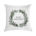 Simple Merry Christmas Soft Hidden Zipper Throw Pillow