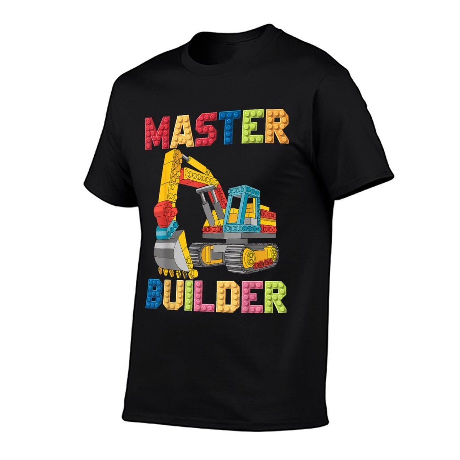 Master Builder Toys For Kids Men Building Blocks Excavator Comfortable T-Shirt