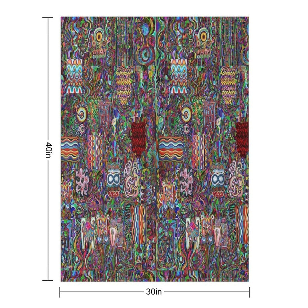 Pop Abstract Compact Throw Blanket