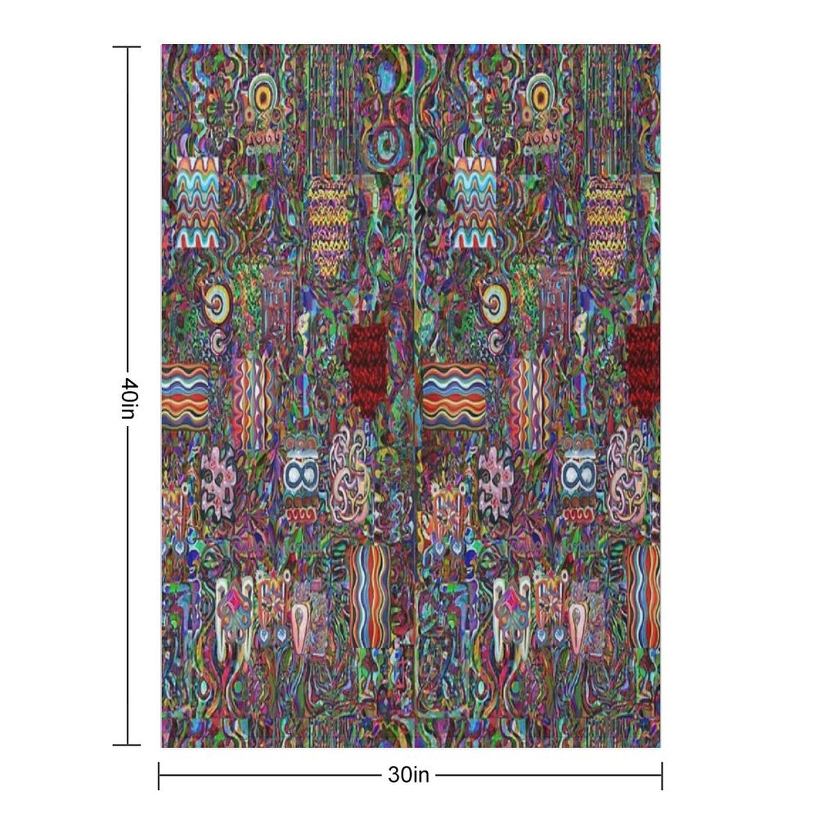 Pop Abstract Compact Throw Blanket