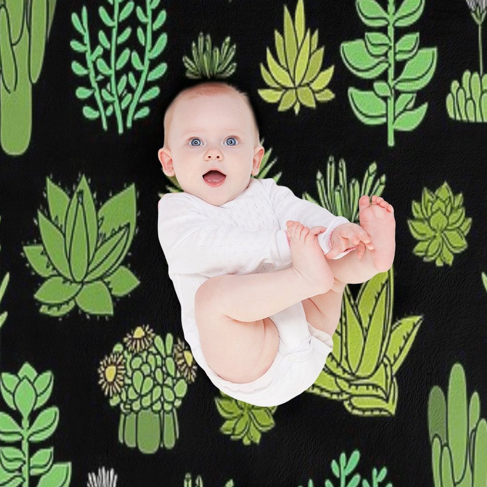 Succulents And Cactus. For Cacti Plant Lover Versatility Throw Blanket