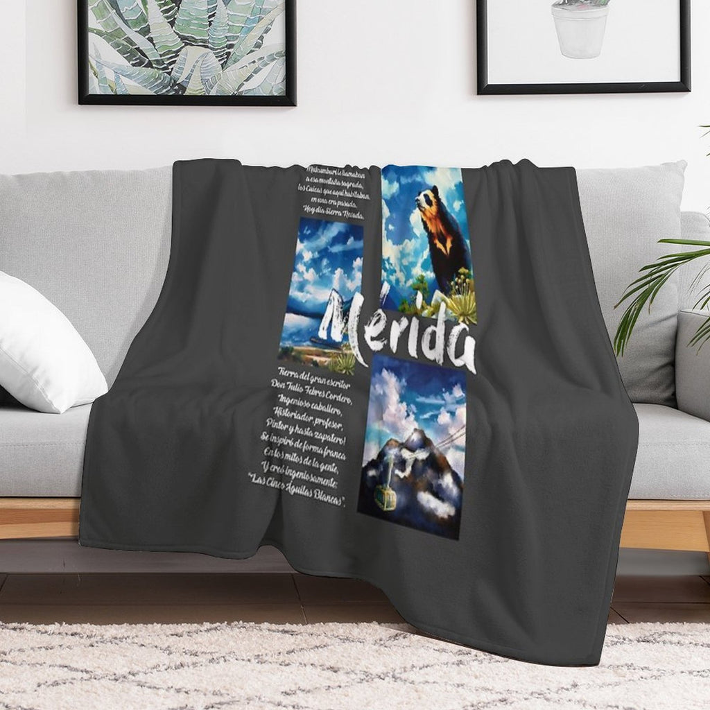 Mérida, Venezuela – Andean Beauty in Three Moments Anti-pilling Throw Blanket
