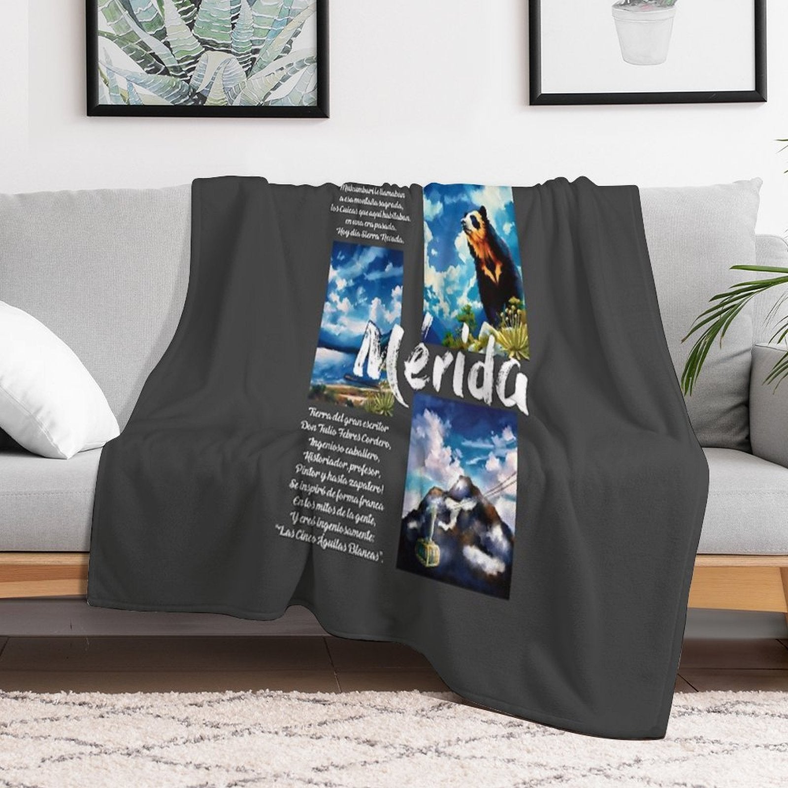 Mérida, Venezuela – Andean Beauty in Three Moments Anti-pilling Throw Blanket